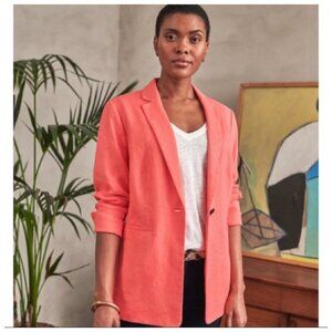 Pure Collection Linen Longline Blazer NEW